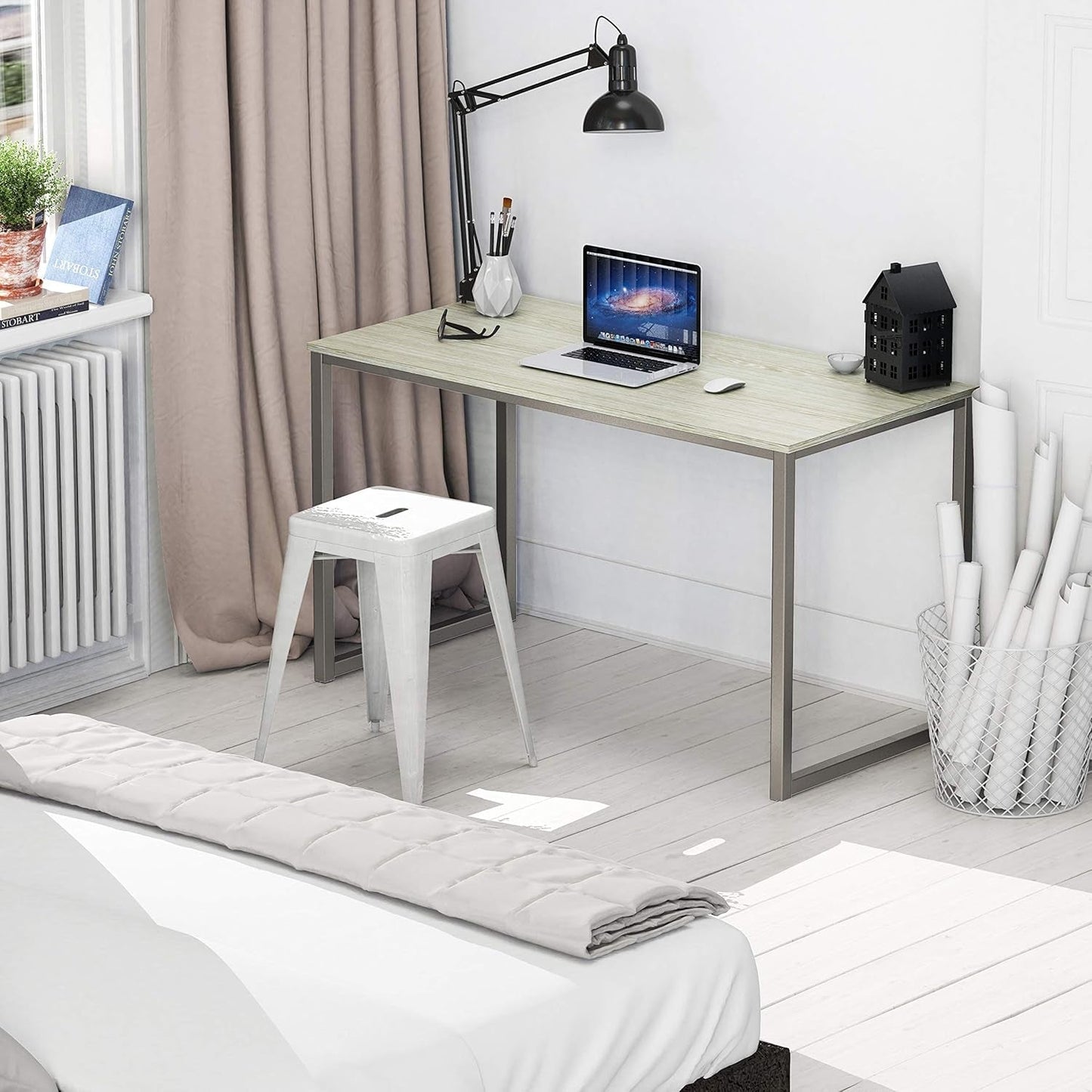 Modern 48 Inch Computer Desk for Home Office Use