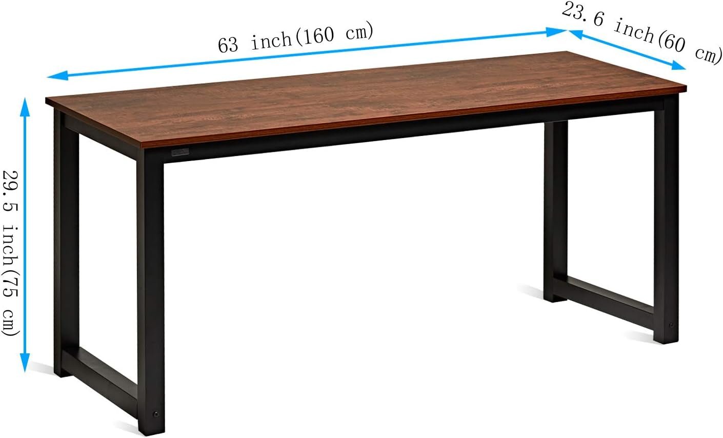 Modern 63 Inch Computer Desk for Home Office Use
