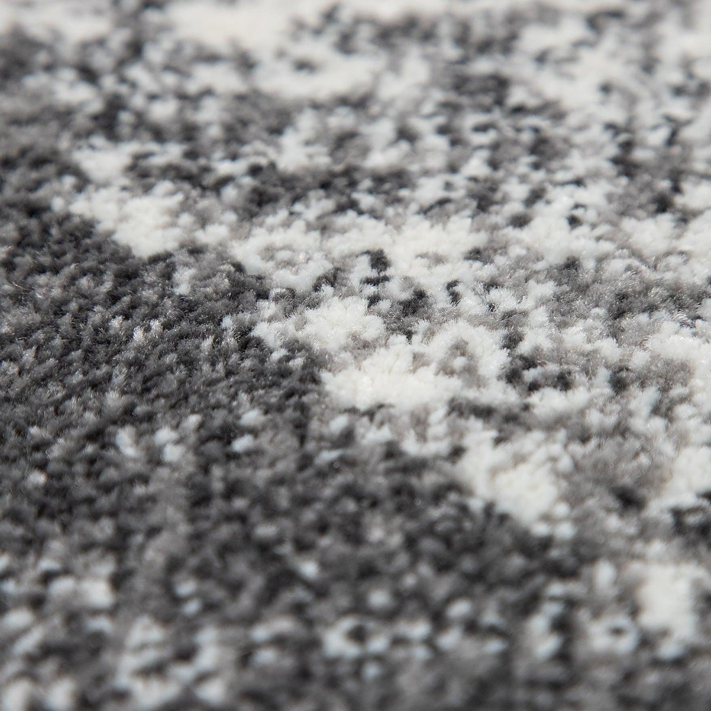 Modern Area Rug Mero Abstract Design - Black and White