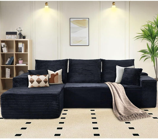 Modern L-Shape Cloud Sectional Couch for Living Room