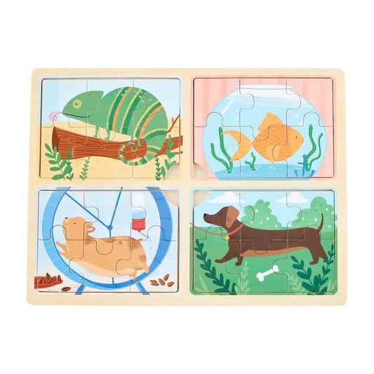 PETS 4 IN 1 PUZZLE