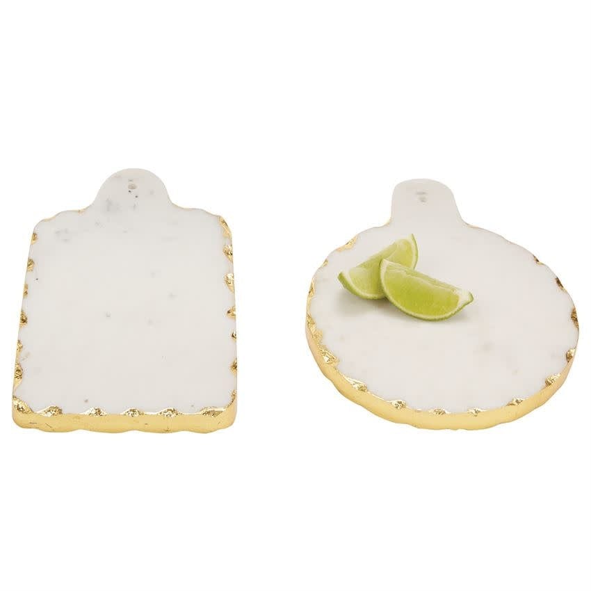 Rectangular Gold Marble Board