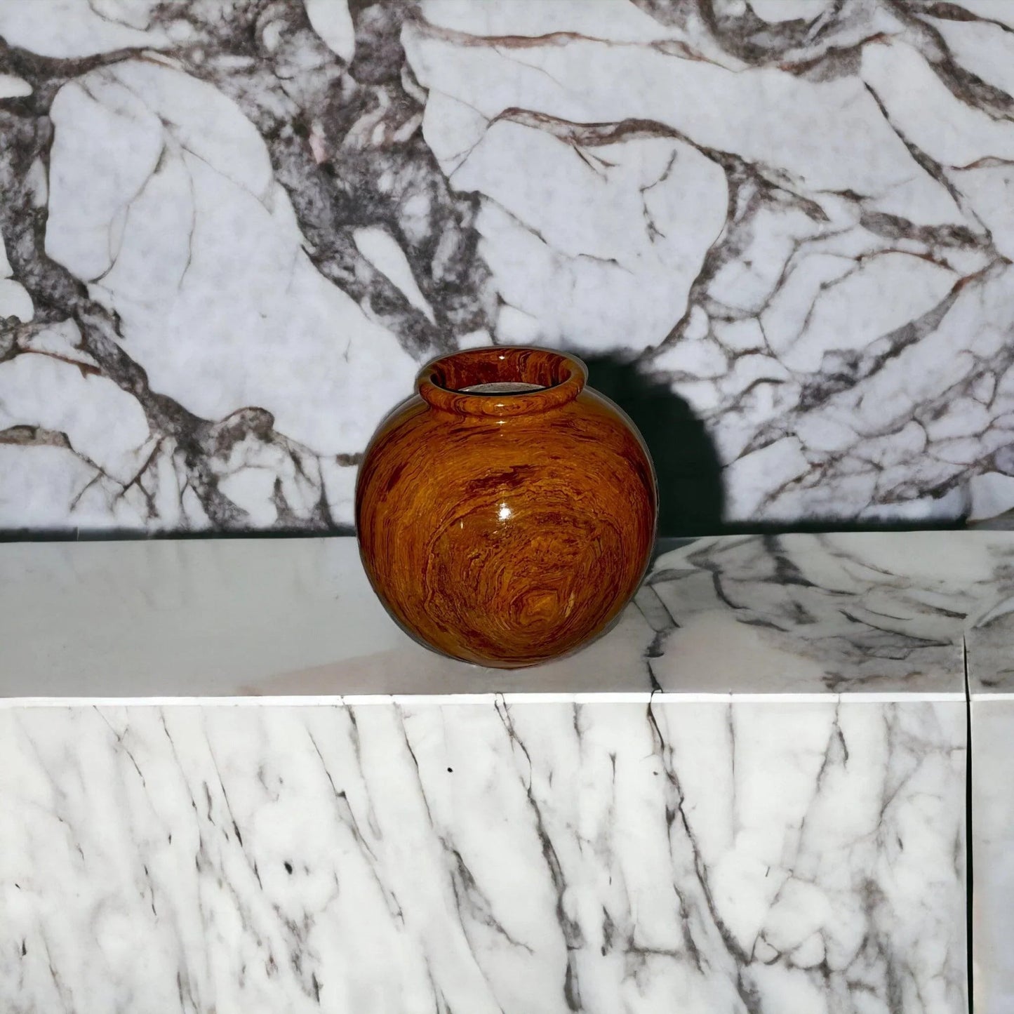 Multi Brown Onyx 12 inch Vase