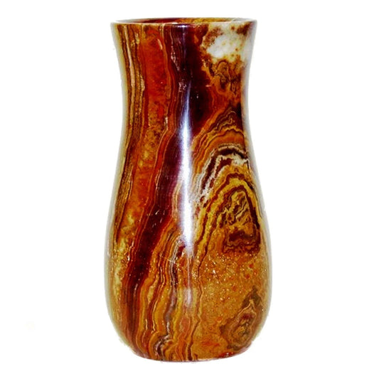Multi Brown Onyx  9 inch Vase