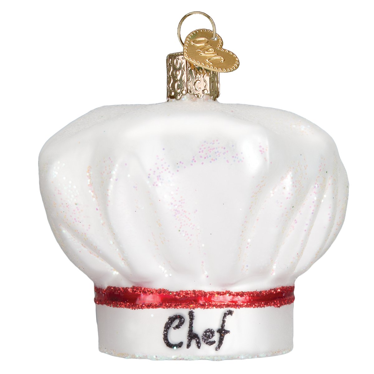 Chef Hat Glass Ornament