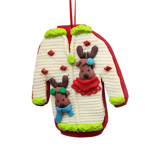 Claydough 'Icing' Ugly Sweater - Cream
