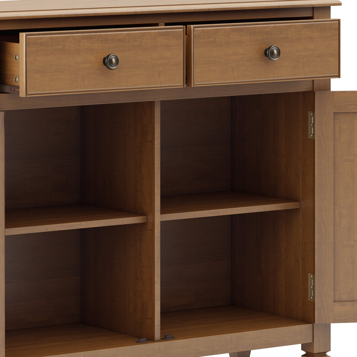 Connaught Solid Wood Entryway Storage Cabinet in Light Golden