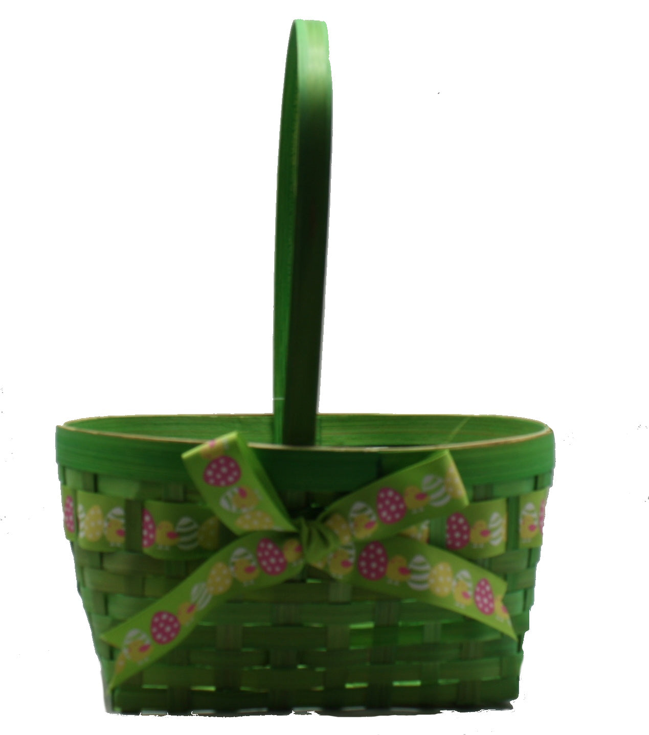 Easter Oval Bamboo Baskets - Medium Green