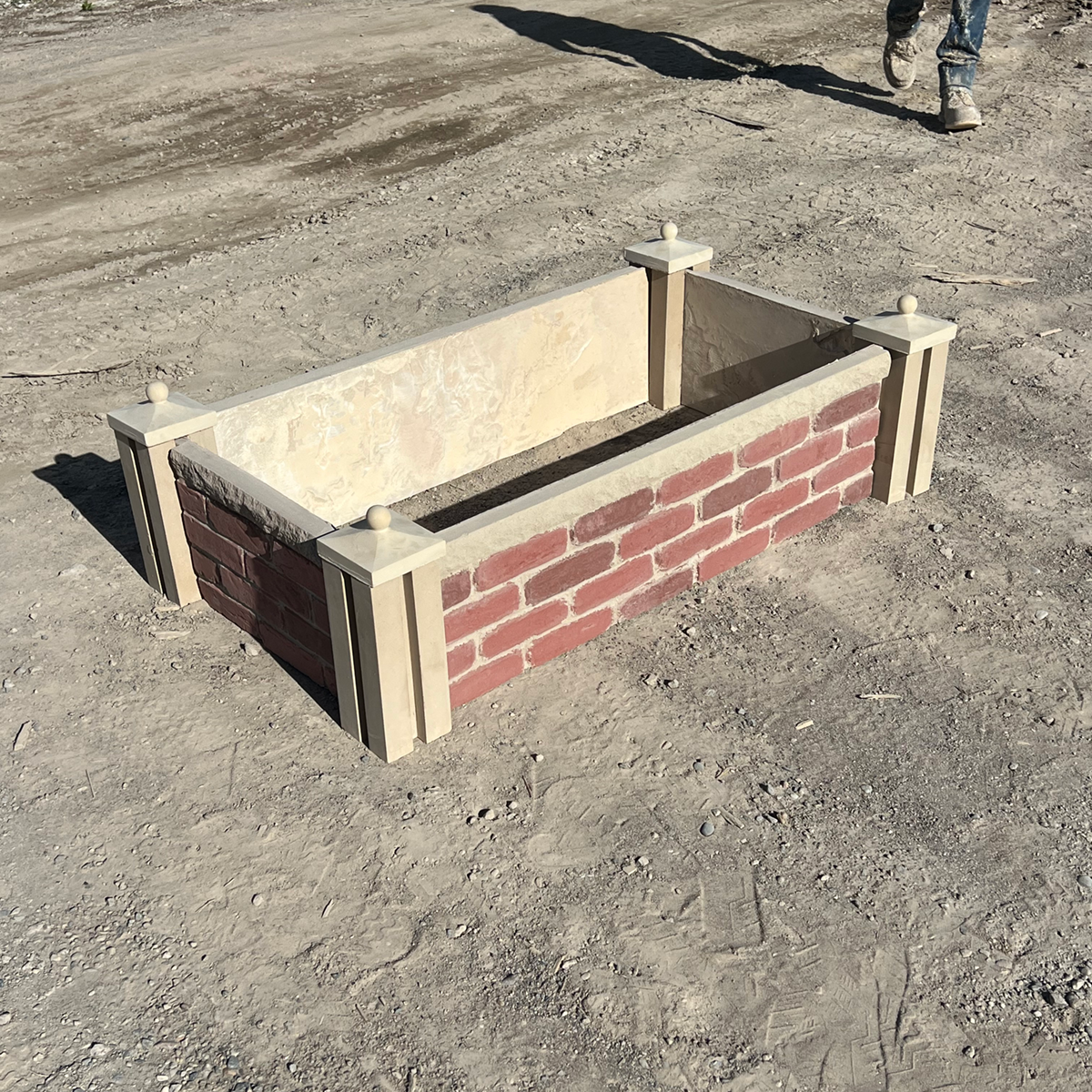 Nancy's Garden Prefabricated Concrete (GFRC) Garden Bed