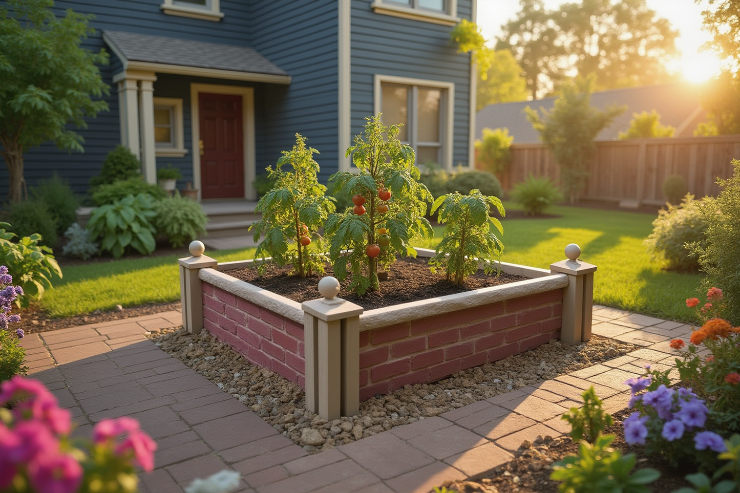 Nancy's Garden Prefabricated Concrete (GFRC) Garden Bed