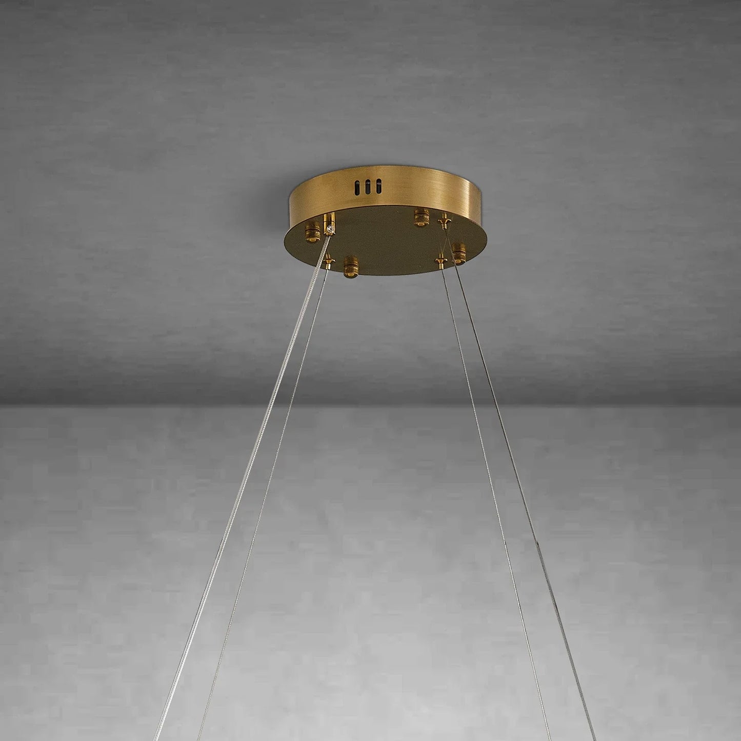 Natural Alabaster Tile Round Chandelier