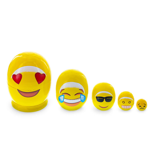 Facial expression Wooden Nesting Dolls