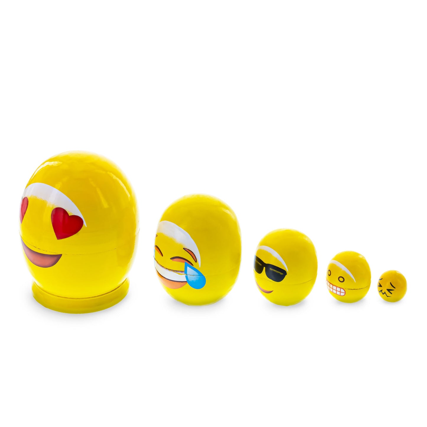 Facial expression Wooden Nesting Dolls