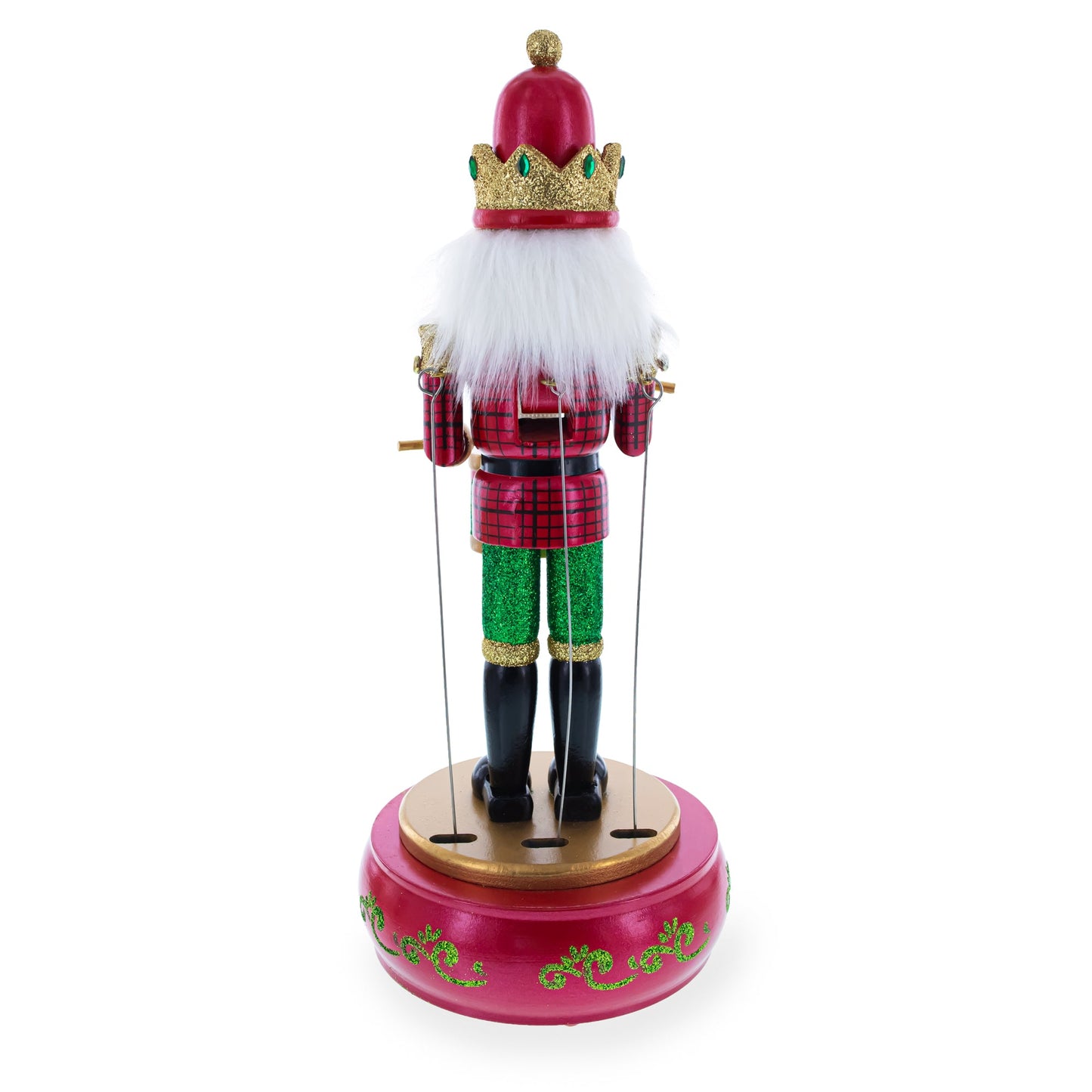 Animated Nutcracker the Drummer Musical Figurine 13 Inches