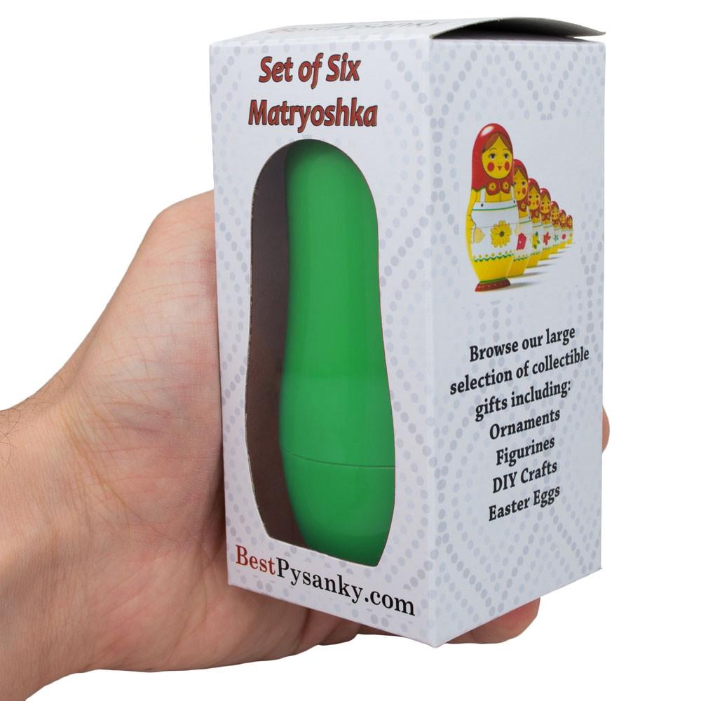 Set of 6 Wolf, Lion, Owl, Penguin Wild Animals Plastic Nesting Dolls 4.5 Inches