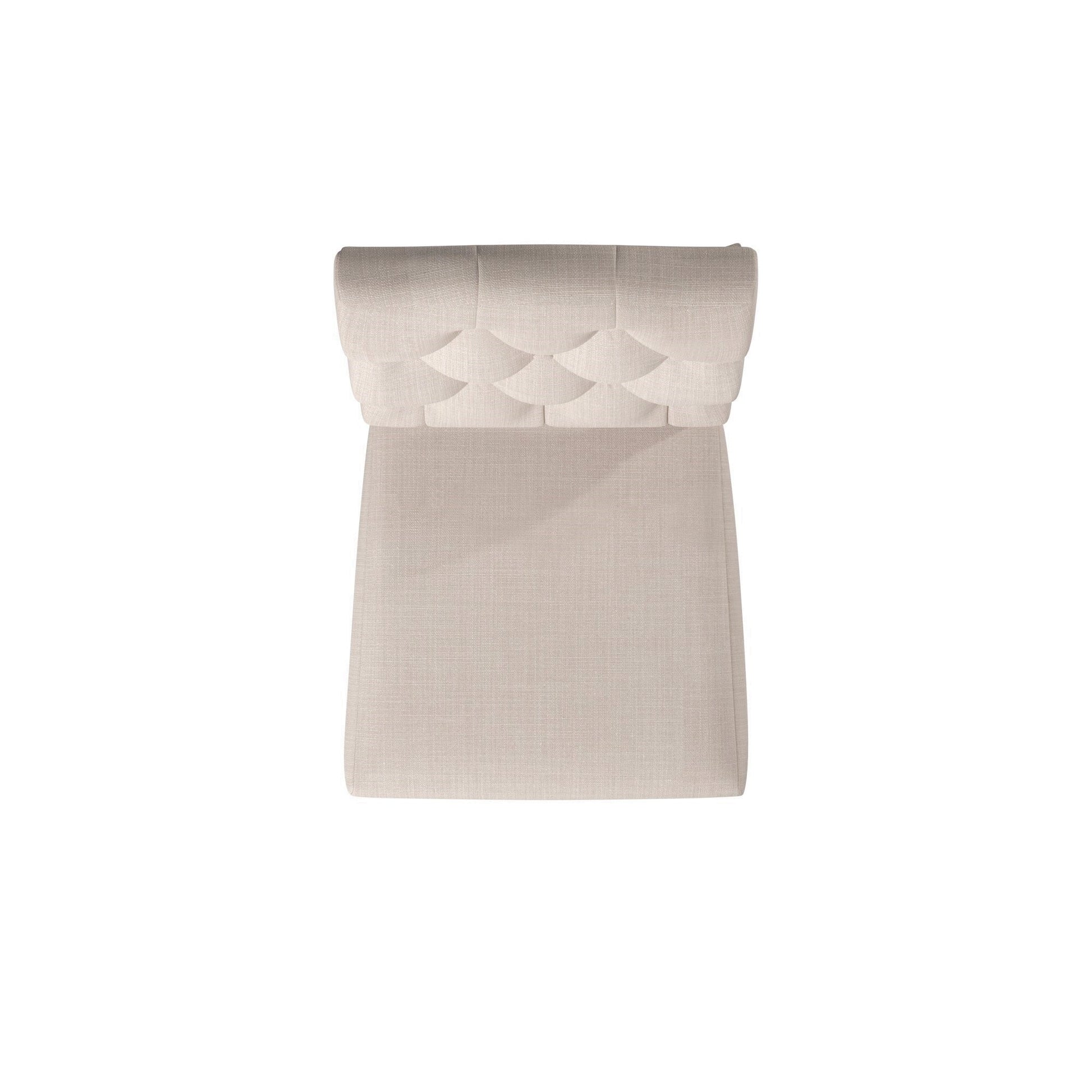 Newberry Side Chairs with button-tufted back and neutral fabric, offering stylish comfort for dining spaces.