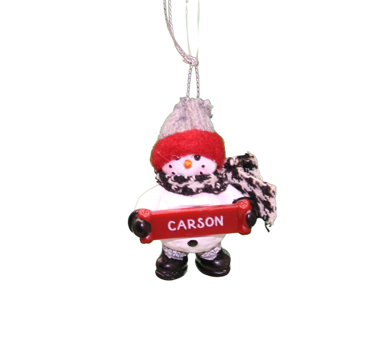 Cozy Snowman Ornament (Letters A - F) -
