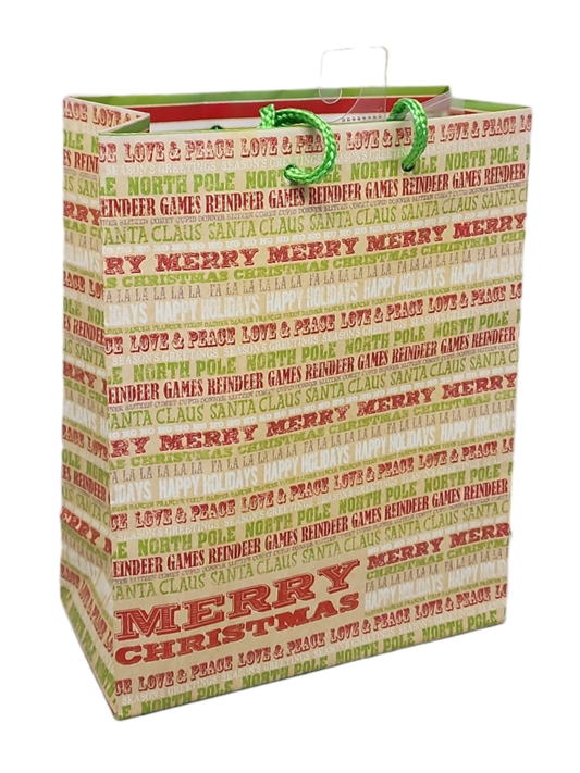 Medium Gift Bag With Tissue - Merry Christmas #1