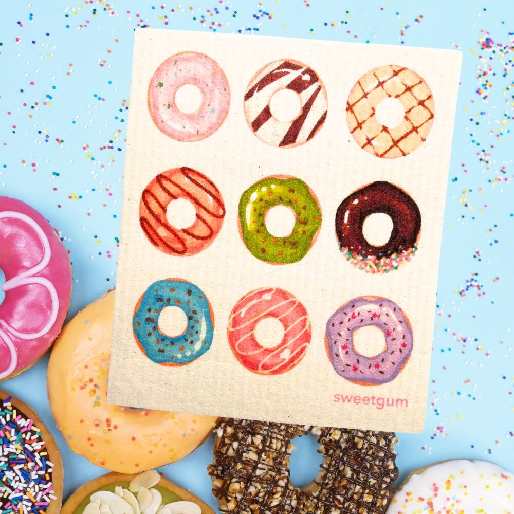 Nine Donuts Swedish dishcloth | Multi-color