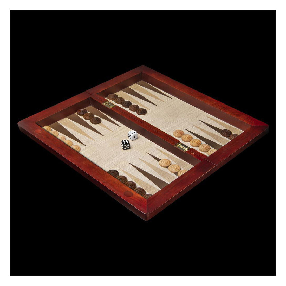 Wood Chess, Checkers, and Backgammon Set