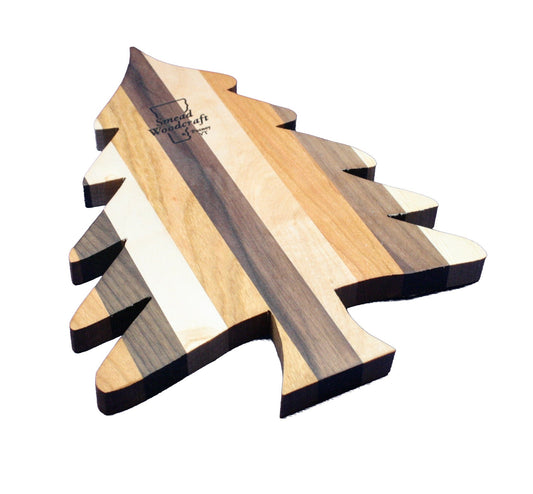 Tricolor Christmas Tree Cutting Board