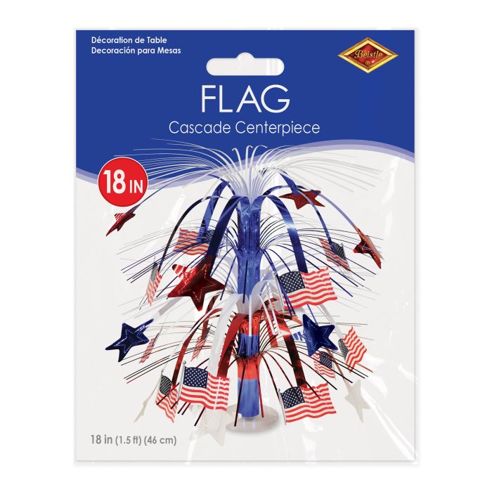 Flag Cascade Centerpiece Decoration