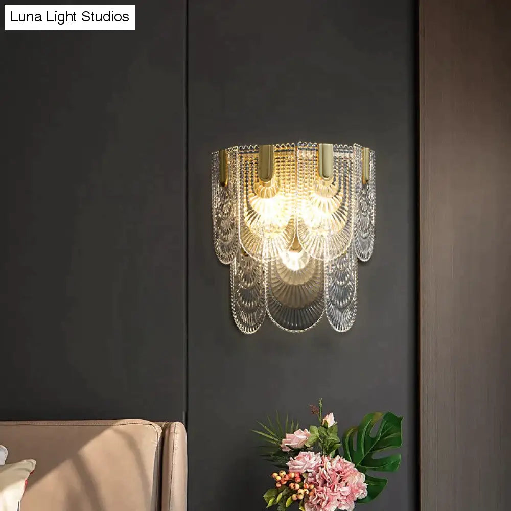 Nordic Light Luxury Creative Bedroom Bedside Copper Wall Lamp