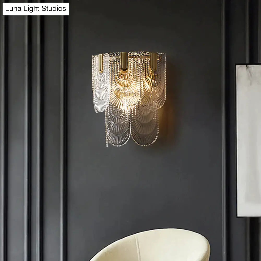 Nordic Light Luxury Creative Bedroom Bedside Copper Wall Lamp