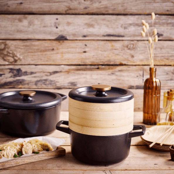 Nori Cocotte — 2.5 QT with Steamer Inserts