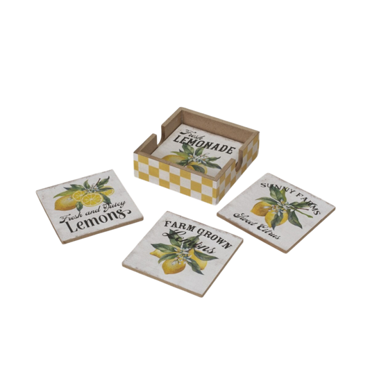 Lemon Coaster Set