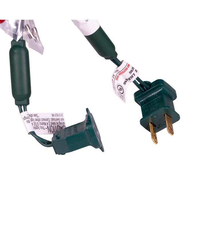 50-Light Warm White Soft Twinkle Green Wire LED Light Set