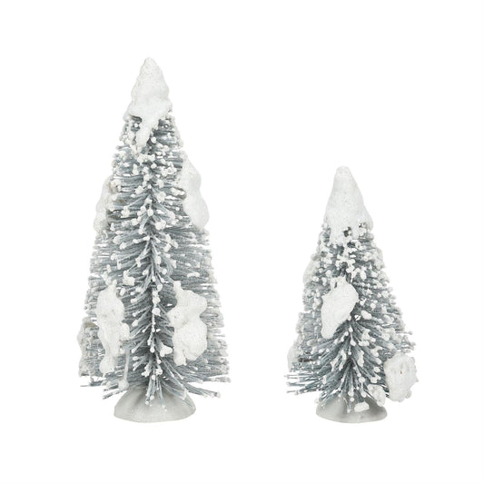 Snow Laden Tree - Set of 2