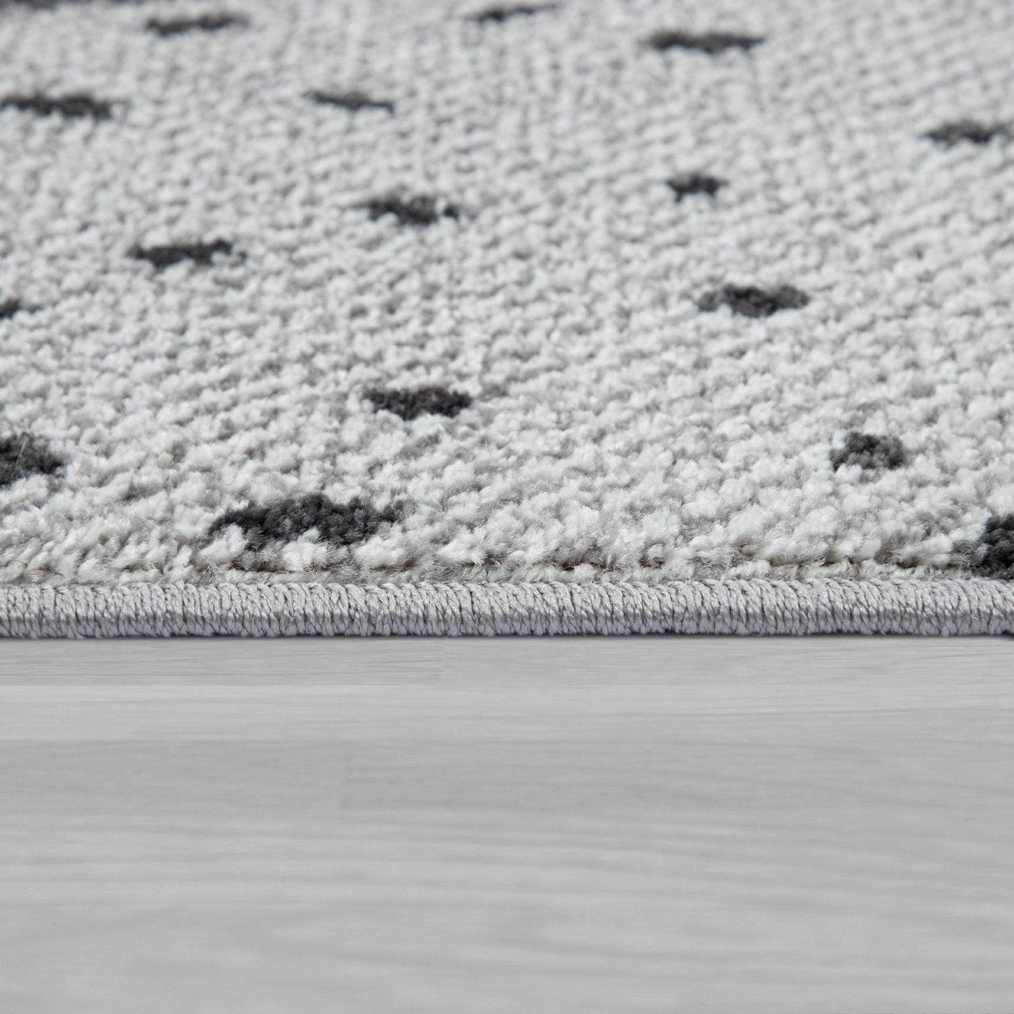 Nursery Rug For Kids Llama, Mountains in Grey Blue Cream