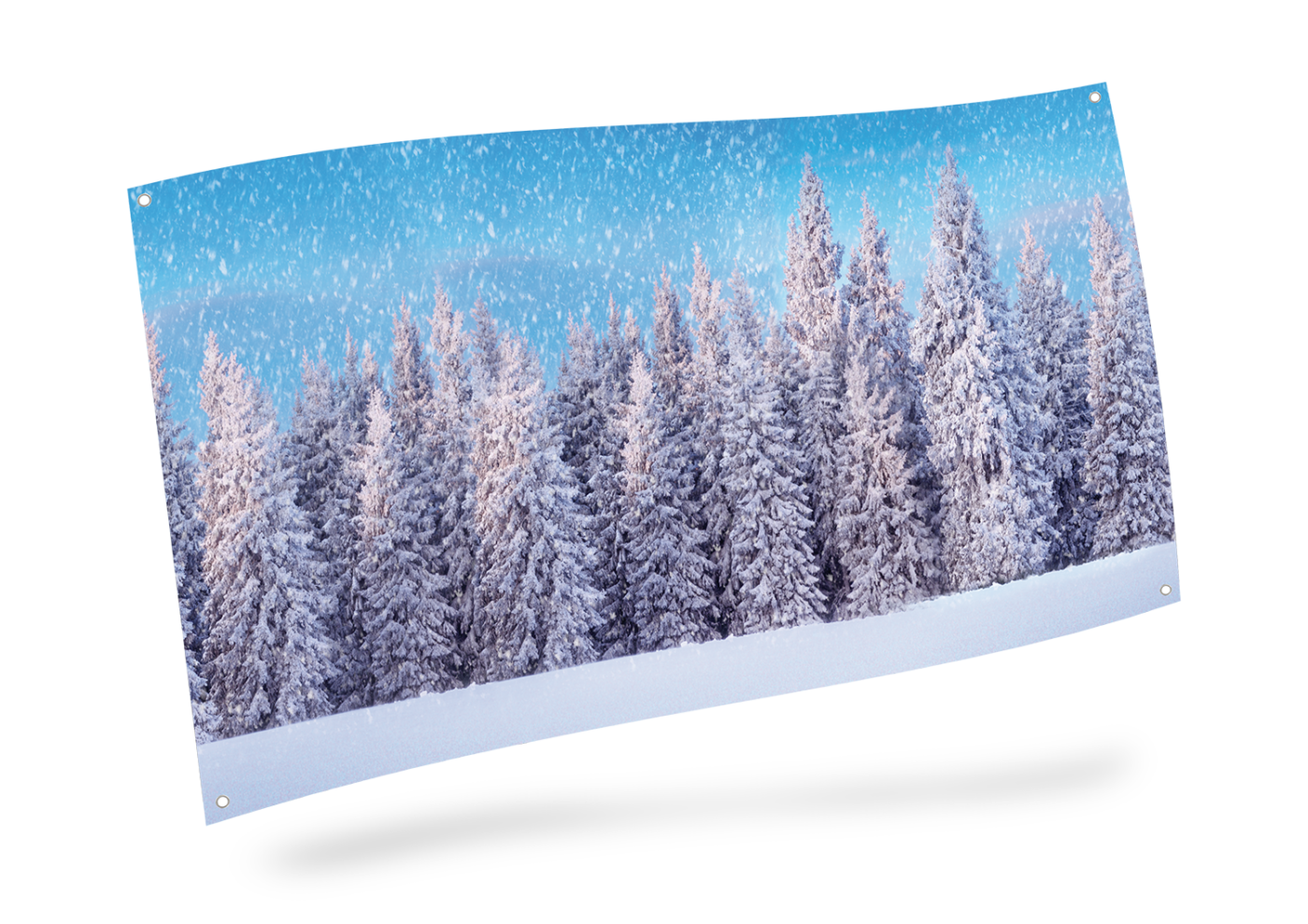 My Village Background Cloth - Snow Forest -  59x30 inch