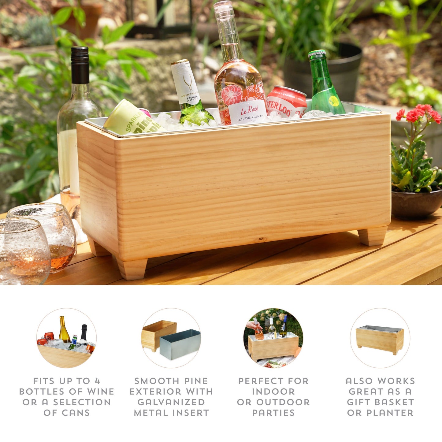 Wooden Beverage Tub