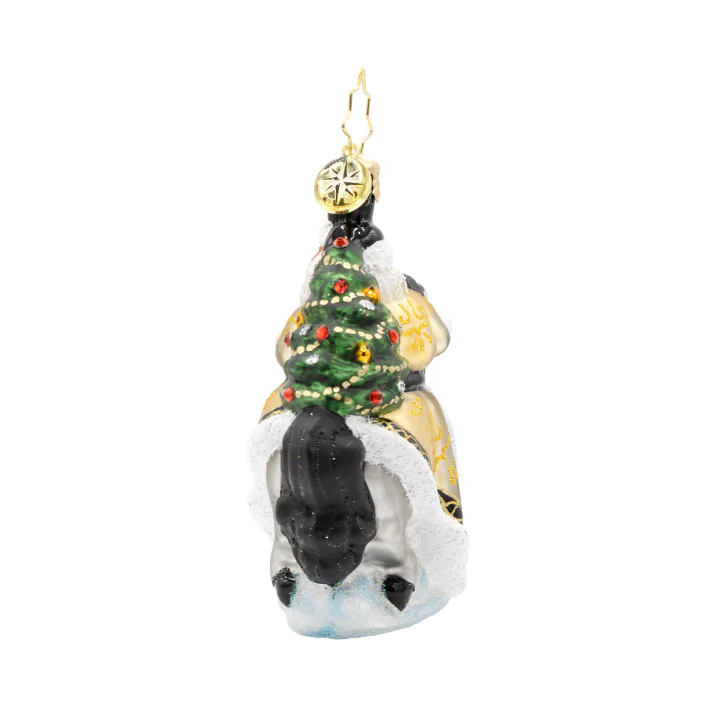Christopher Radko Little Gem Glass Ornament - Golden Coat Calvary