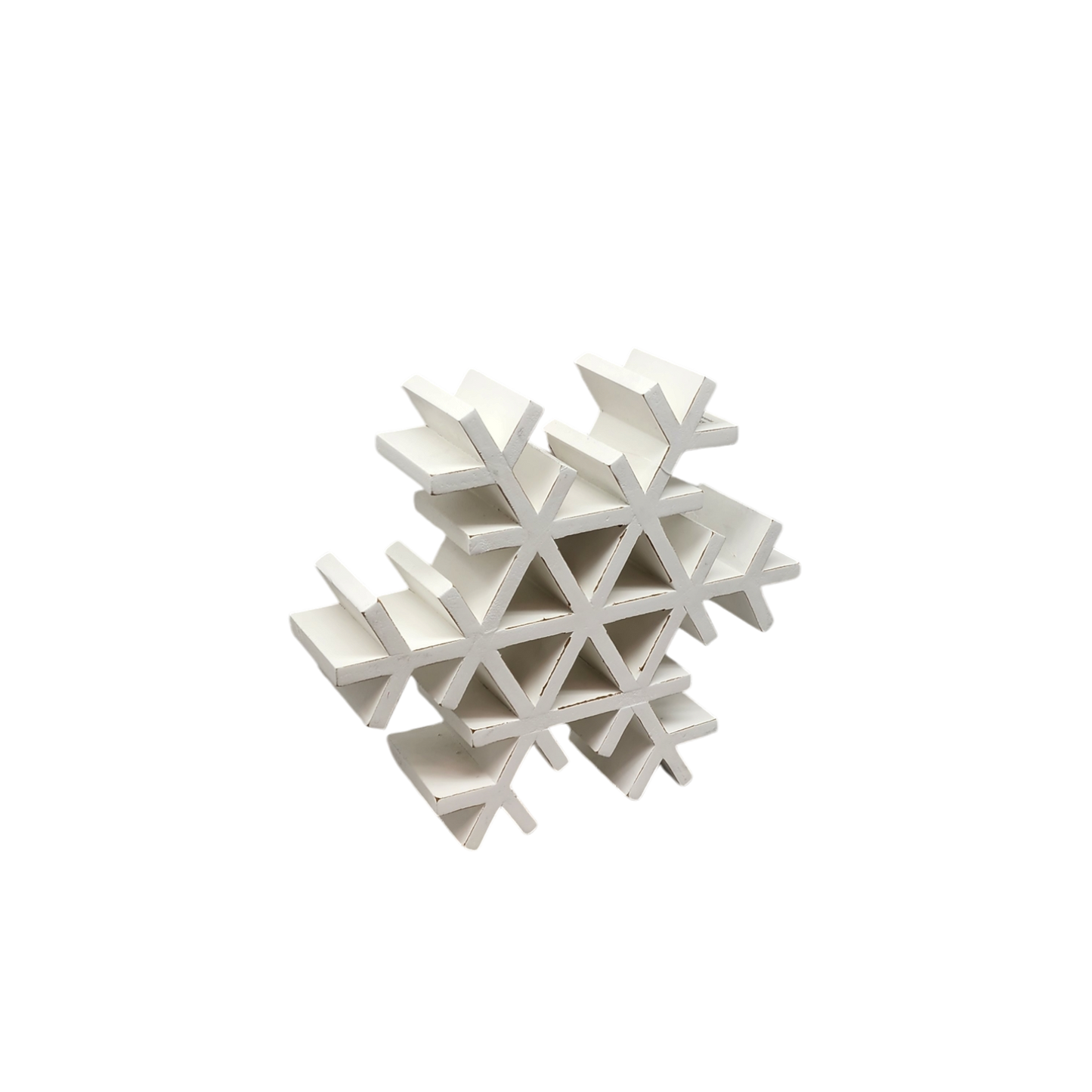 Wood Tabletop Snowflake -