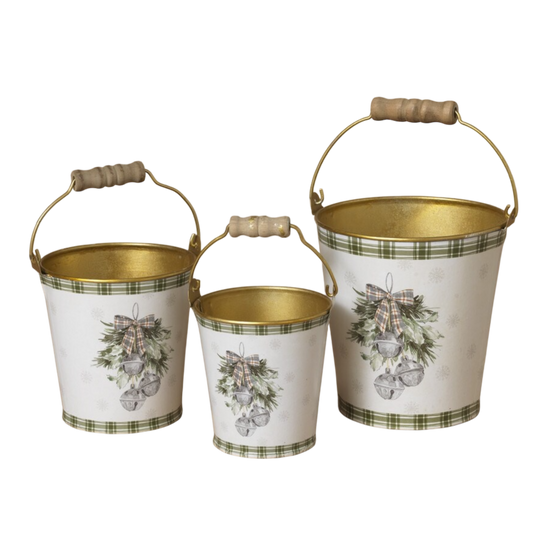 Silver Bells Holiday Pail -