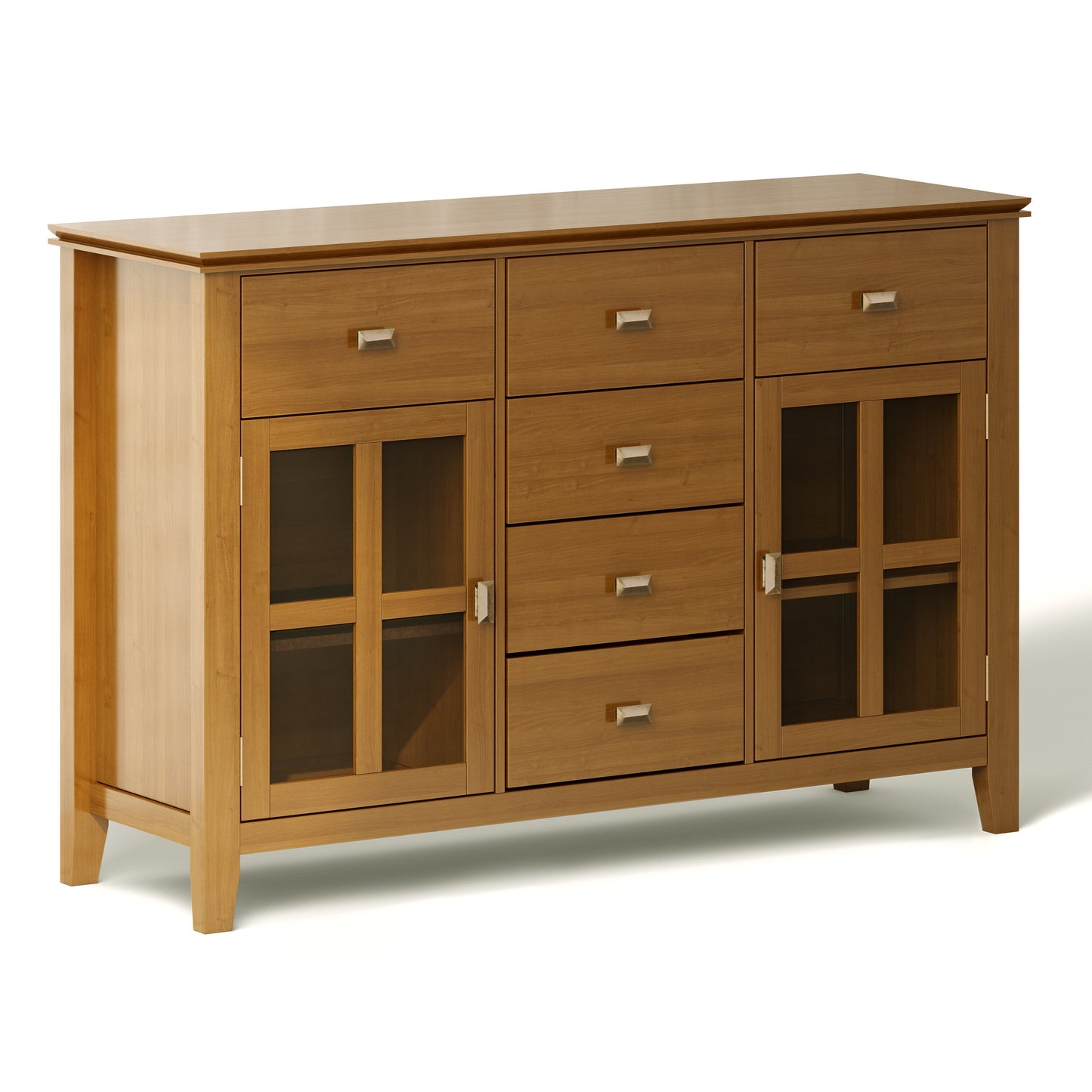 Artisan Solid Wood Sideboard Buffet in Light Golden