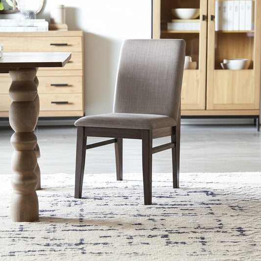 Olejo Side Chairs in chocolate finish, perfect for dining rooms with casual or fine dining settings.