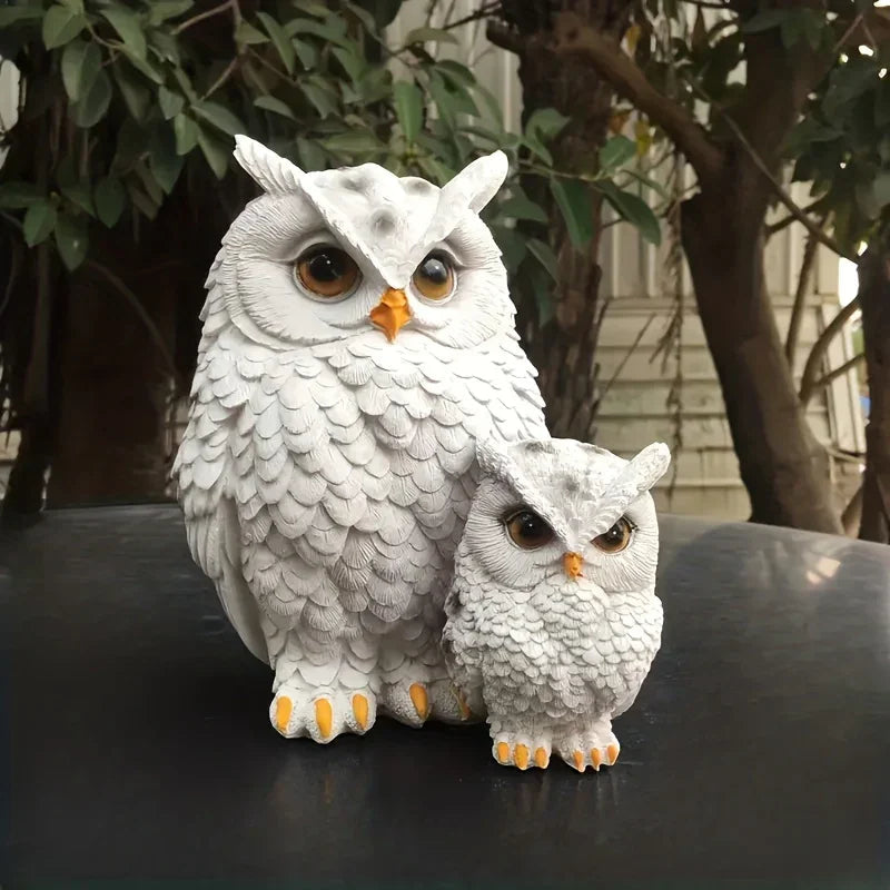 Owl Garden Statues Realistic for Yard