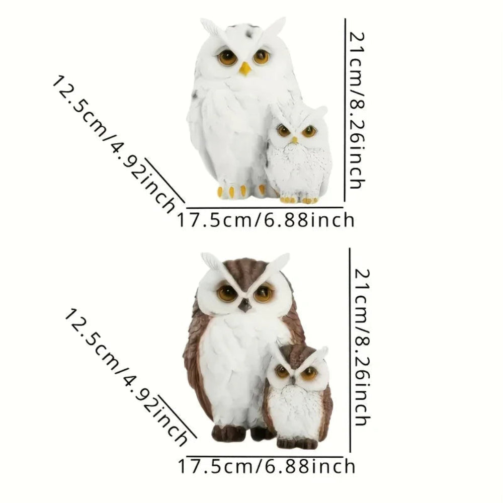 Owl Garden Statues Realistic for Yard