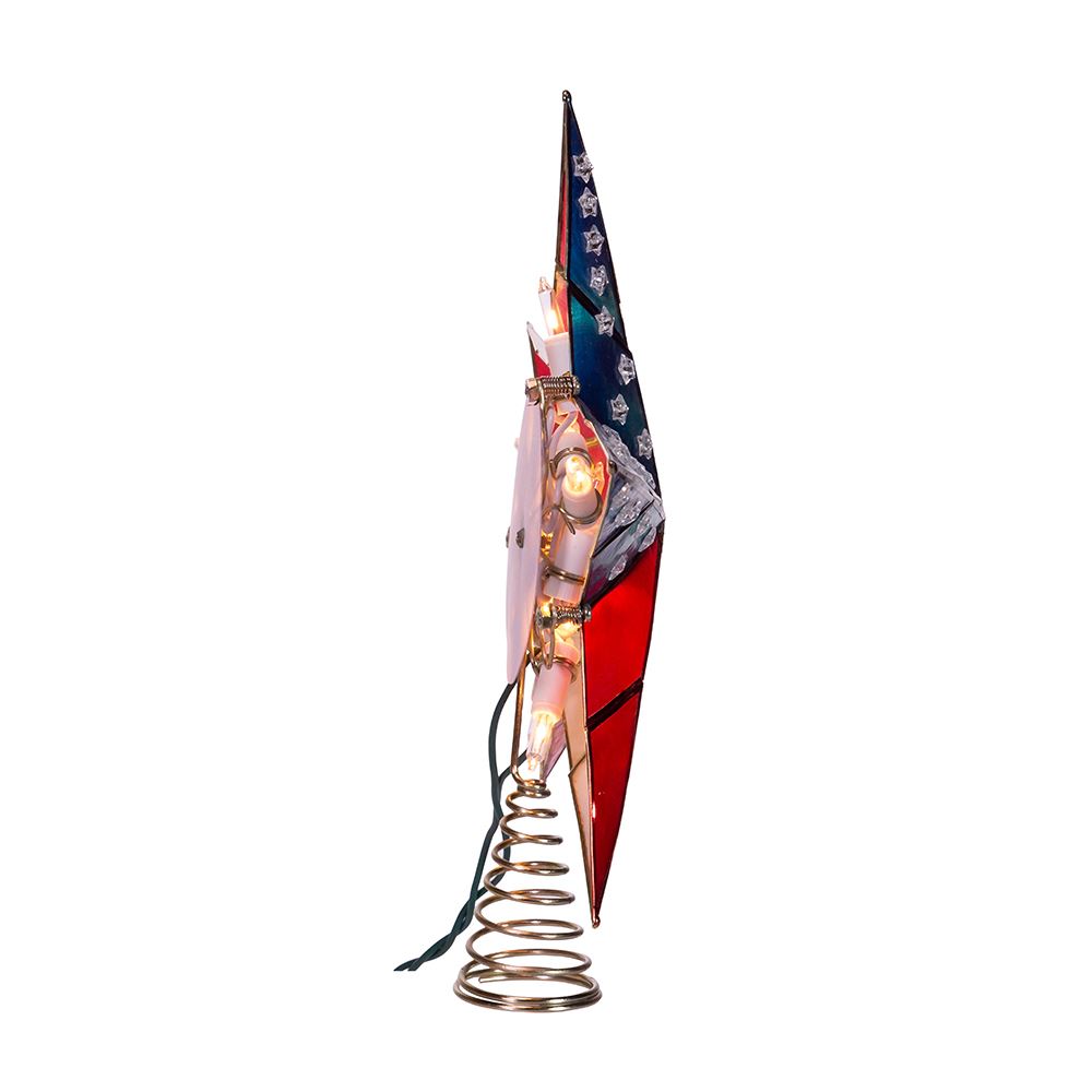 Capiz American Flag Inspired Star Treetop