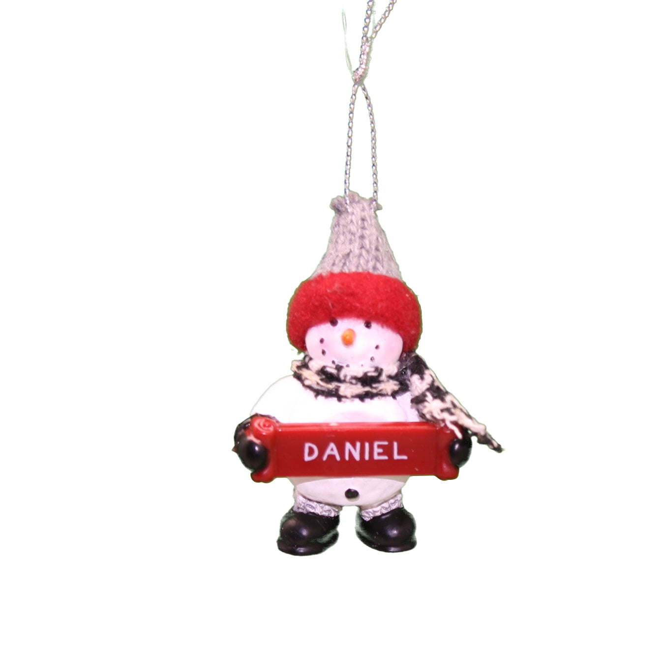 Cozy Snowman Ornament (Letters A - F) -