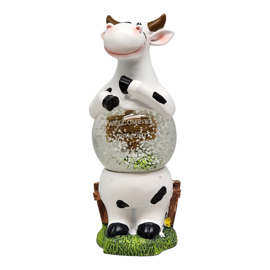 Standing Cow Snowglobe