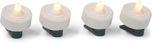 Clip on Battery Operated Tea Light - 4 Pack