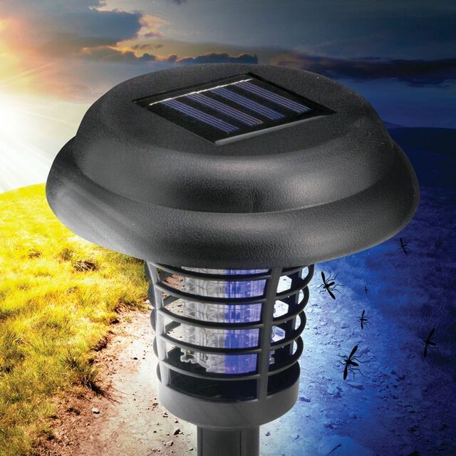Solar LED Garden Pathway Light with Built-in Bug Zapper