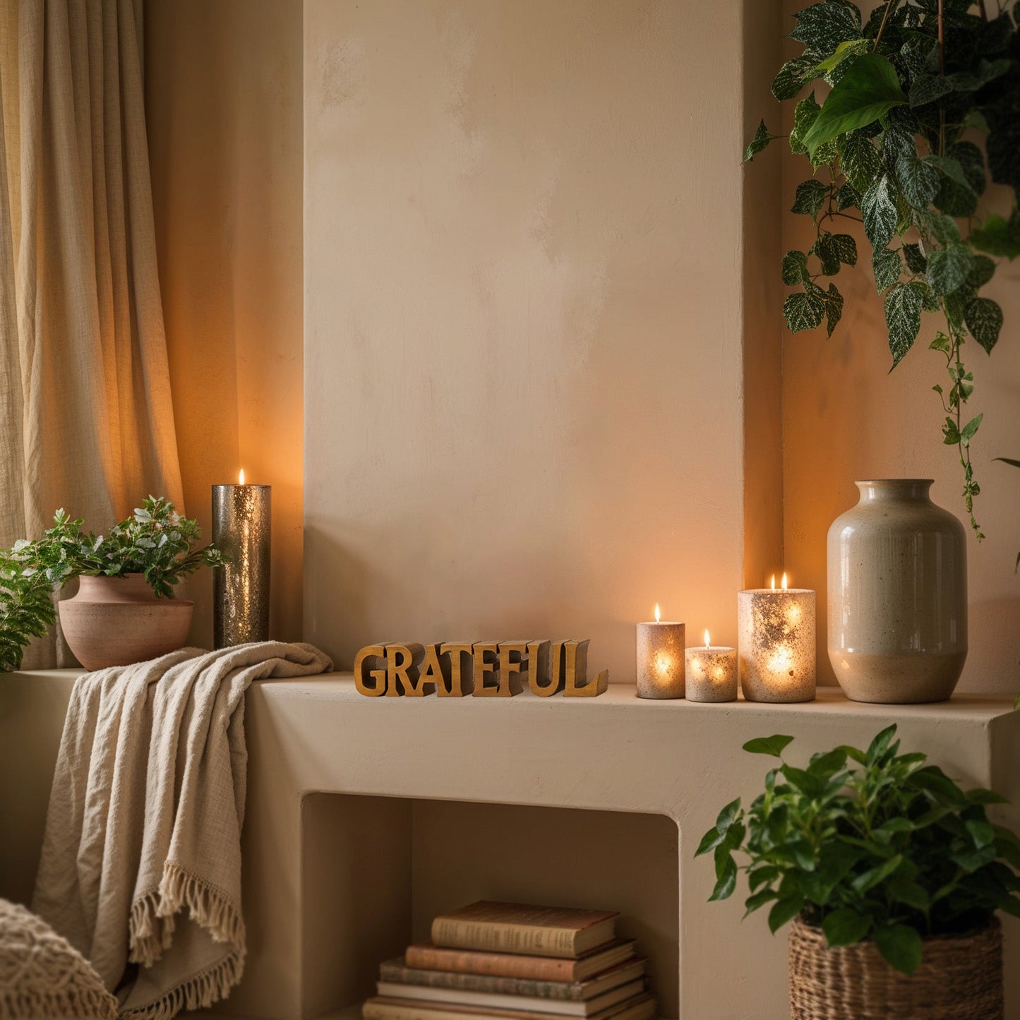 Grateful – Hand-Carved Wooden Sculpture