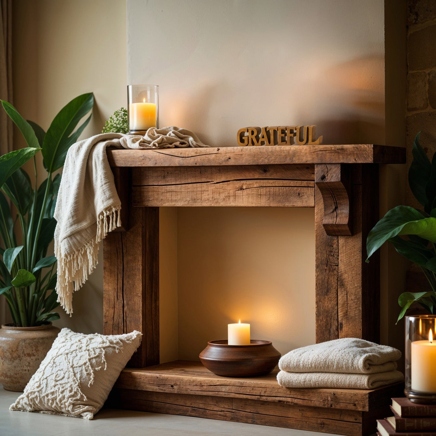 Grateful – Hand-Carved Wooden Sculpture