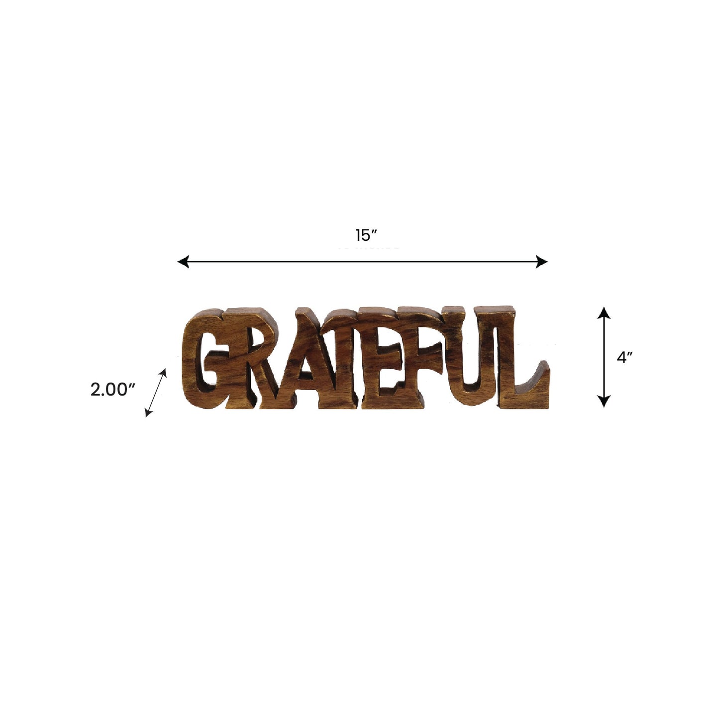 Grateful – Hand-Carved Wooden Sculpture